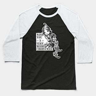 Christmas Elf Baseball T-Shirt